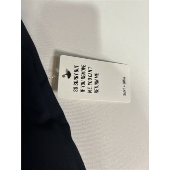 Saint Sofia Women Pant 4 Blue Runway Pant Rise Straight Leg Stretch - Picture 8 of 12